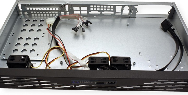 Produktbild Intertech IPC 1HU-K-125L 48,26cm 19Zoll 1HE IPC-Gehaeuse entw. 1x 8,9cm 3,5Zoll int. o 2x 6,35cm 2,5Zoll i...