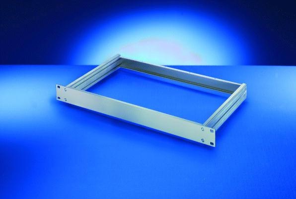 Produktbild Schroff 19"- Einschub Aluminium (Grundbausatz) - MULTIPAC GRUNDAUSB.4HE 340T