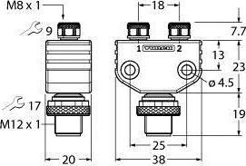 Actual product image Turck Dual distributor