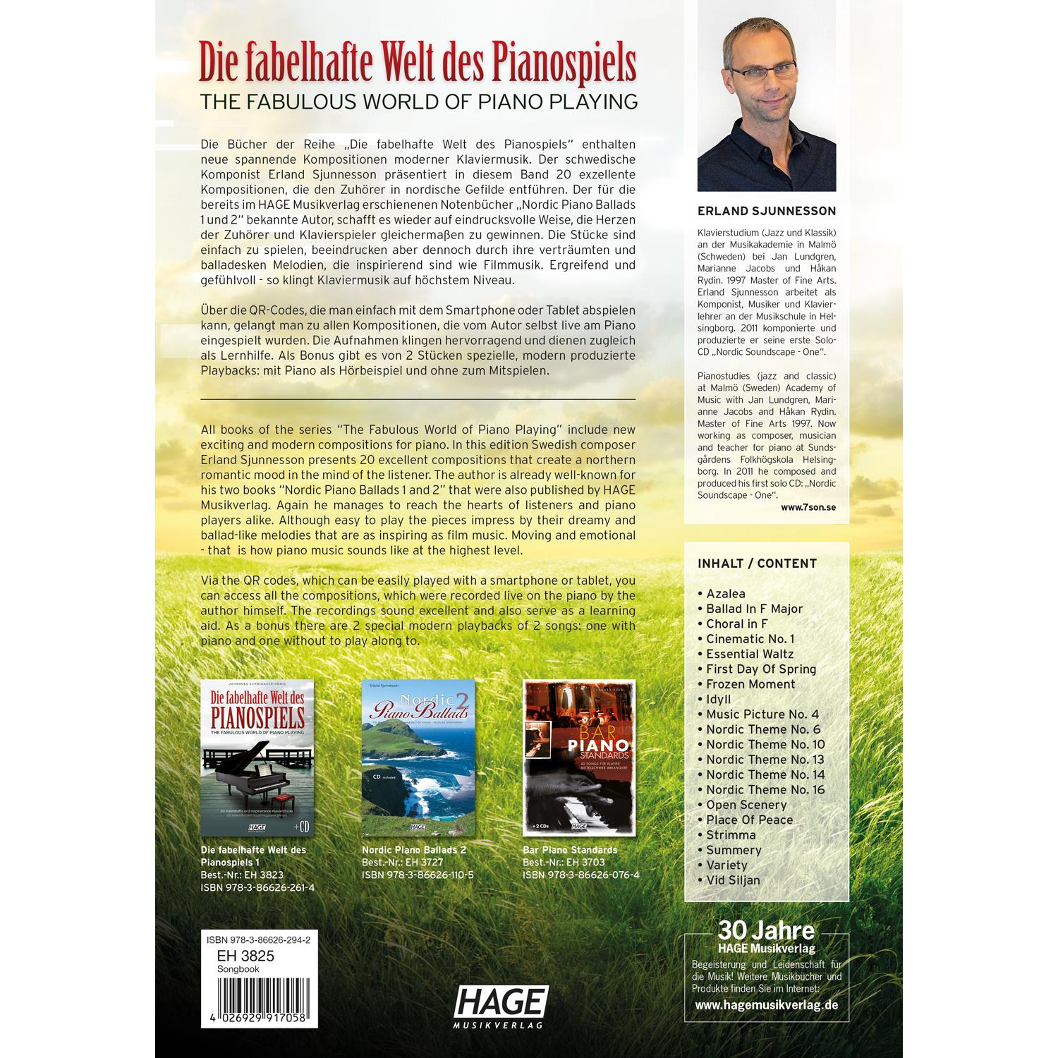 Thumbnail - Die fabelhafte Welt des Pianospiels Vol. 2 mit CD, Sachbücher von Helmut Hage, Erland Sjunnesson
