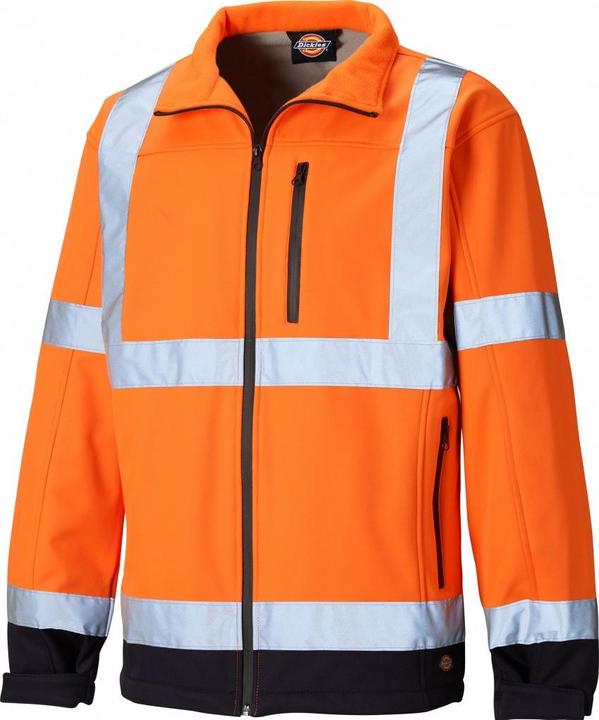 Dickies haute visibilité Softshell Veste imperméable (XXL)