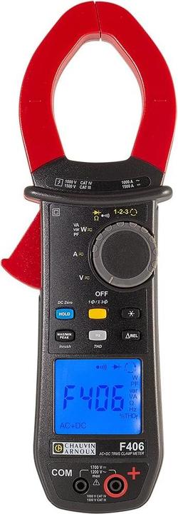 Actual product image Chauvin Arnoux F406 Current clamp digital Splash-proof (IP54) CAT III 1500 V, CAT IV 1000V An (CAT III, CAT IV 1000V)