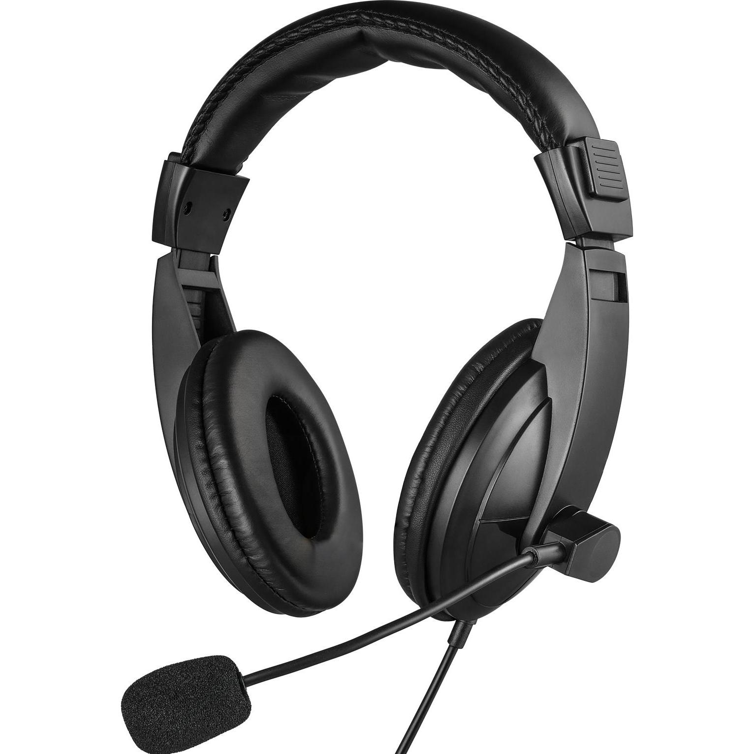 Sandberg Saver MiniJack Headset Large (Kabelgebunden), Kopfhörer, Schwarz