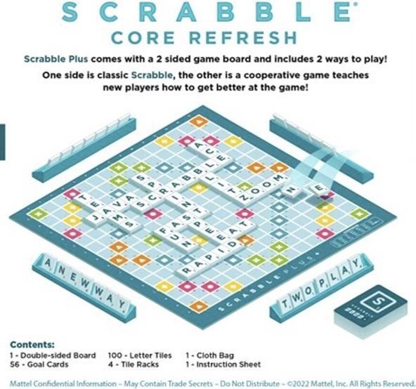 Produktbild Mattel Scrabble (Dänisch)