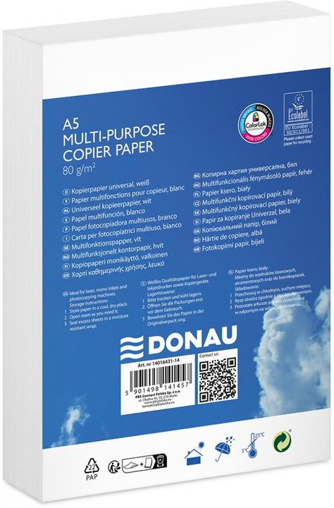 Produktbild Donau Kopierpapier (80 g/m², 500 x, A5)