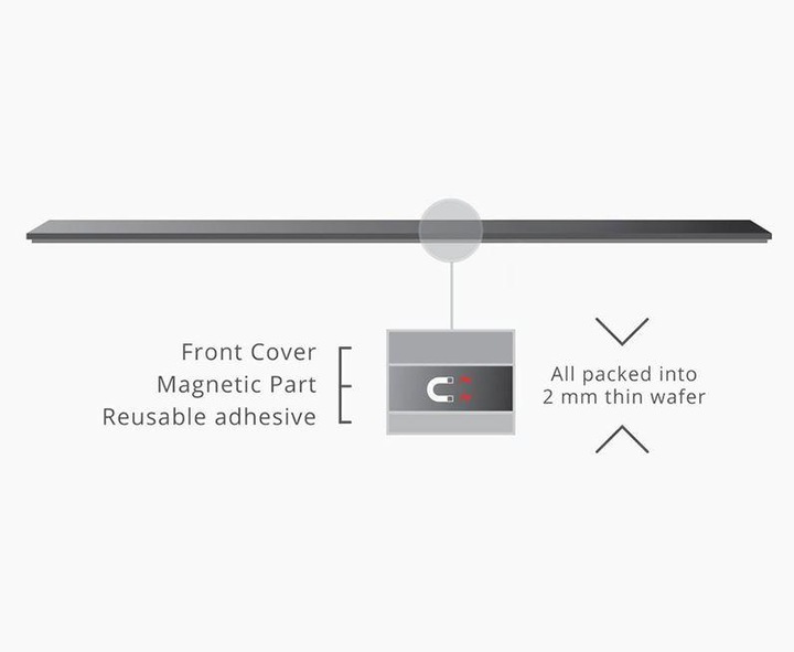 Actual product image Xvida StickyPad5 for Smartphones - Universal Magnetic Adapter