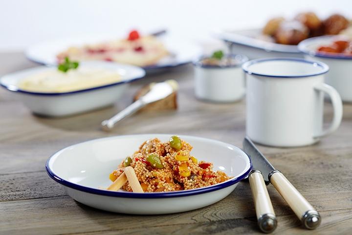 Actual product image APS ENAMELWARE" plate (1 x, 18 cm)