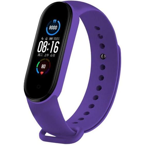 Strap-it Armband (Silikon, Mi Band 6), Uhrenarmband, Violett