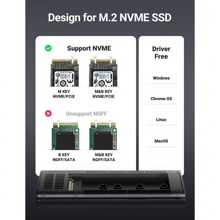 Produktbild Ugreen SSD Enclosure (M.2)