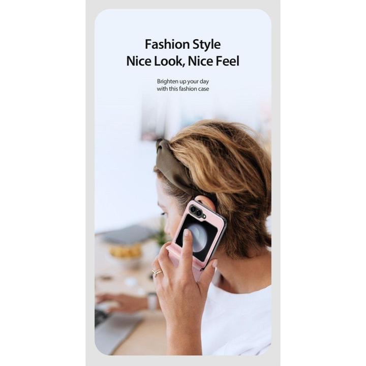 Produktbild Dux Ducis Bril Series Leder Hülle (Samsung Galaxy Z Flip6, Samsung Galaxy Z Flip7 FE)