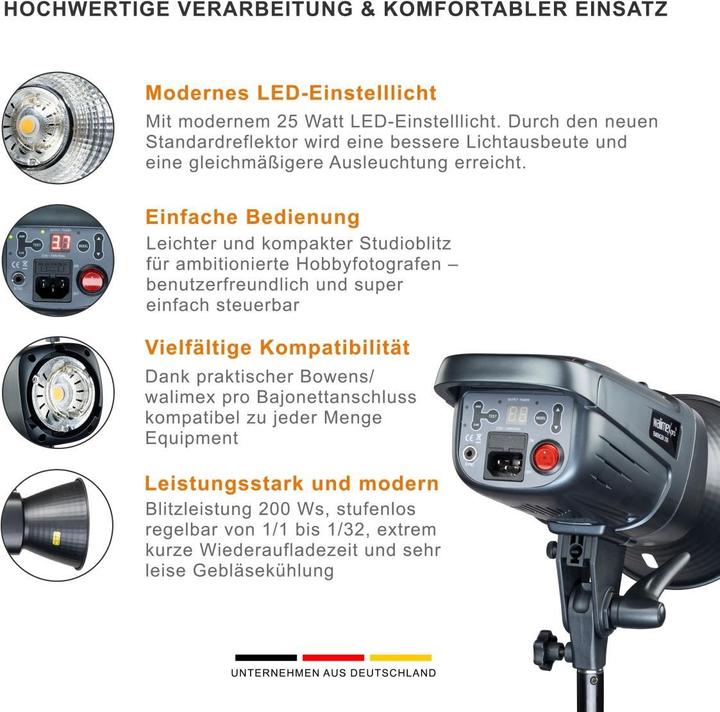 Actual product image Walimex pro Emerger 200 Set Single (200 W, Set)