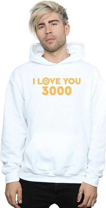 Actual product image Mens Avengers Endgame I Love You 3000 Arc Reactor Hoodie (S)