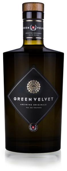 Produktbild Green Velvet Absinthe - La bleue (18 Jahre, 48 %, Schweiz, 1 x 70 cl, Absinth)