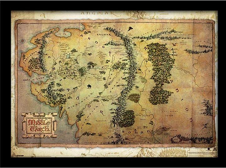Produktbild Universal Textiles Gerahmtes Poster Journey Map (30 x 40 cm)