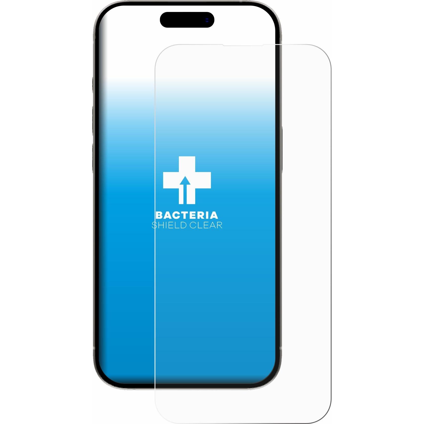 Thumbnail - upscreen Antibakterieller Displayschutz (1 Stück, Apple iPhone 15 Pro), Smartphone Schutzfolie, Transparent