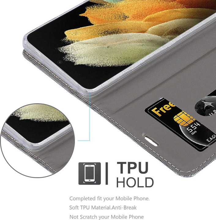 Actual product image Cadorabo Jeans Book Cover (Samsung Galaxy S22 Ultra)