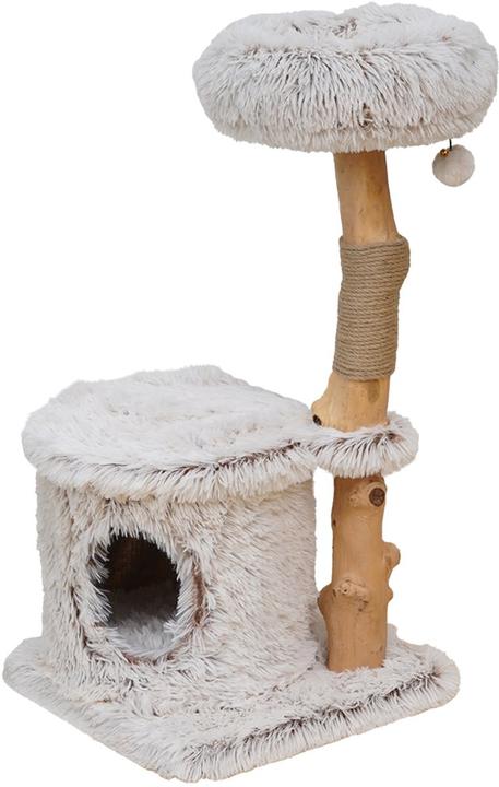 EBI Krabpaal Manila Long Hair Pluche Beige 40 x 40 x 80 cm - Kat (80 cm, Beige)