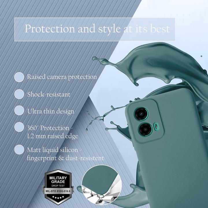 Actual product image Cadorabo Case for Motorola Moto G45 TPU Liquid Silicone Cover