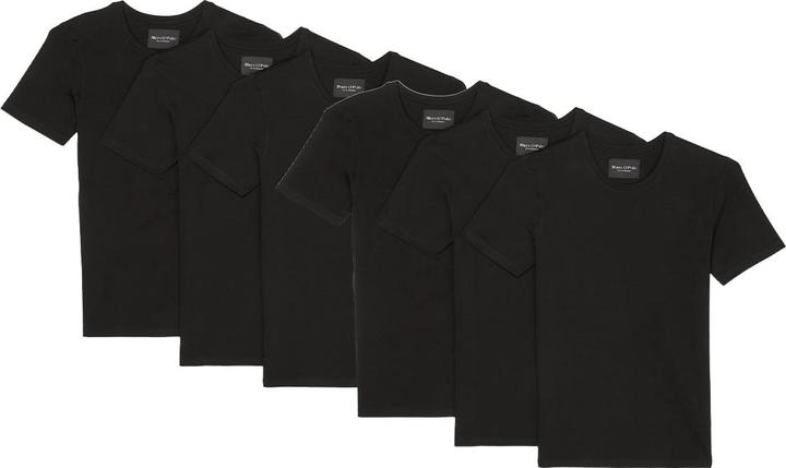 Immagine prodotto Marc O'Polo 6 confezioni di maglietta intima / camicia a maniche lunghe in cotone organico Essentials (S)