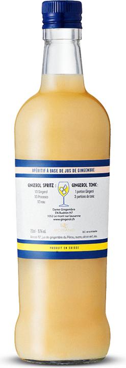 Actual product image Gingerol Swiss apéritif with ginger (15 %, Switzerland, 1 x 70 cl, Bitter liqueurs)