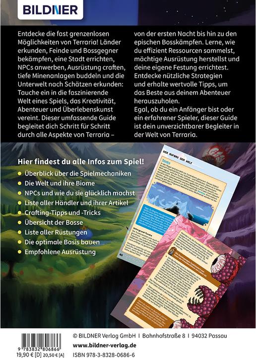 Produktbild Terraria - Der grosse inoffizielle Guide (Deutsch, Aaron Kübler, Andreas Zintzsch, Anne-Sophie Hardouin, Bettina Pflugbeil, 2024)