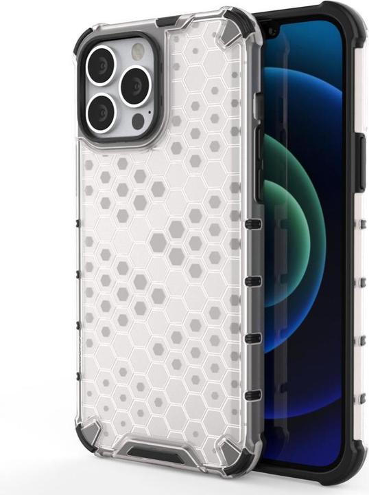 Produktbild Hurtel Honeycomb Case armor cover with TPU Bumper for iPhone 13 Pro Max transparent (Apple iPhone 13 Pro Max)