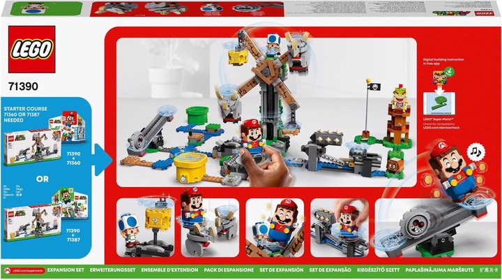 Produktbild LEGO Reznors Absturz- Erweiterungsset (71390, LEGO Super Mario)