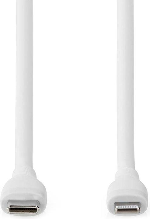 Actual product image Nedis Lightning Cable | USB 2.0 | Apple Lightning 8-Pin | USB-C™ Plug | 480 Mbps | Nickel-plated | 1 (1.50 m, USB 2.0, 27 W)