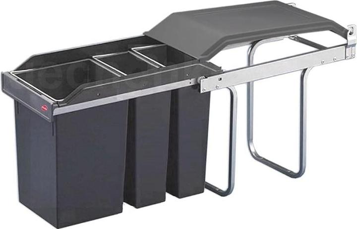 Produktbild Hailo Einbau-Abfallsammler 2x7+15L für Schränke ab 30cm (29 l)