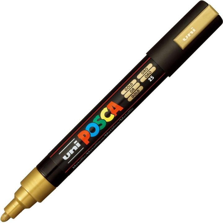 Produktbild Posca Medium Marker PC-5M (Gold, 2.50 mm, 1 x)