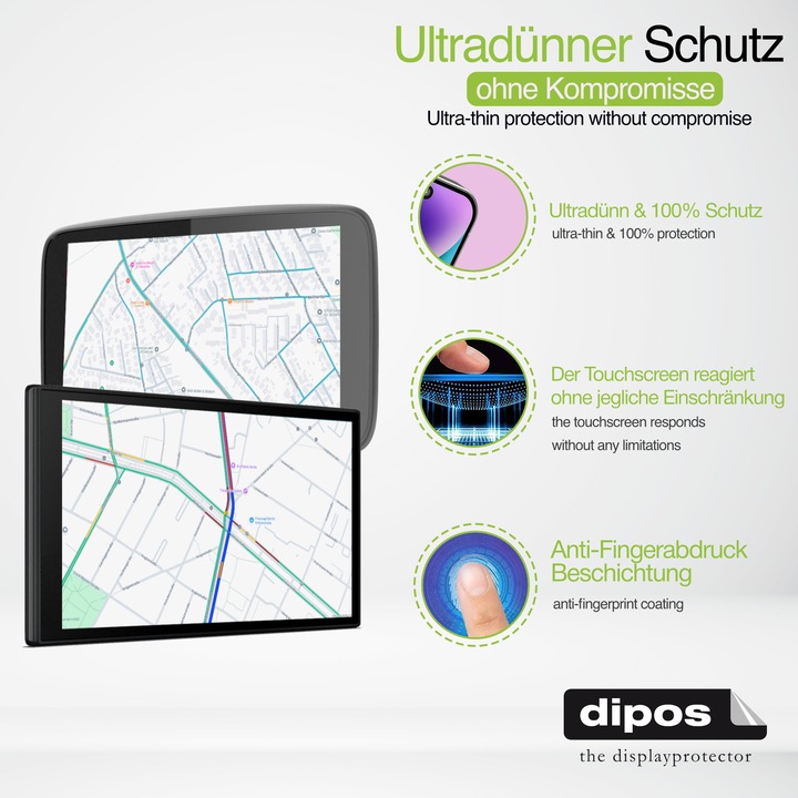 Produktbild Dipos Schutzfolie Matt für TomTom Start 52 CE