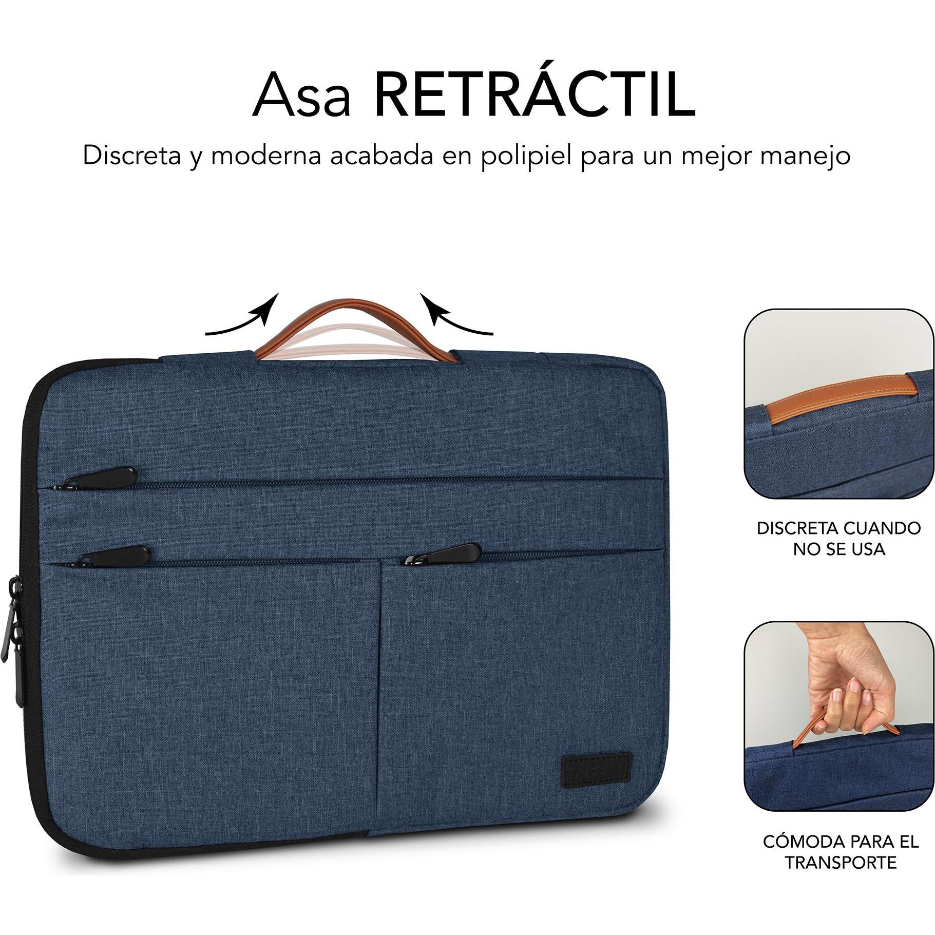 Subblim FUNDA PORTATIL AIR PADDING 360 SLEEVE 15,6" BLU (15.60", Universale), Borsa per Notebook, Blu