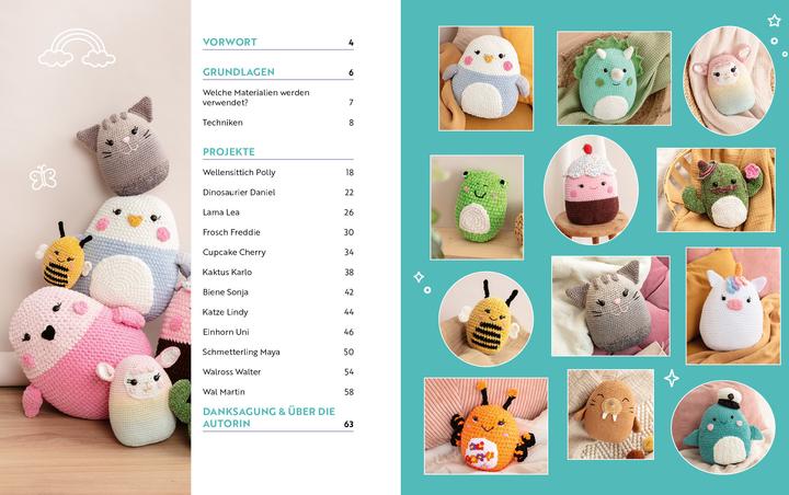 Produktbild Happy Squishies häkeln - Niedliche Plüschtiere für Squishmallow-Fans (Deutsch, Yvonne Rapp, 2025)