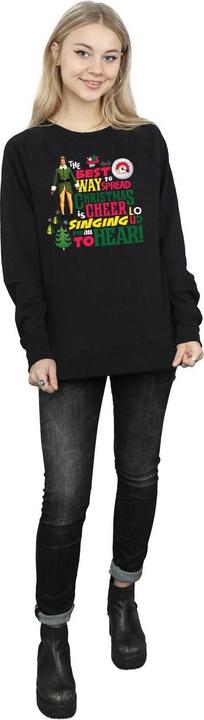 Actual product image Elf Womens/Ladies Christmas Cheer Sweatshirt (M)