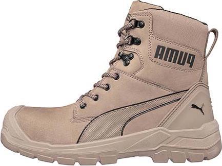 Actual product image Puma Safety boot CONQUEST STONE HIGH size 44 stone S3 CI HI HRO SRC DIN EN ISO 20345 nubuck leather (S3, 44)