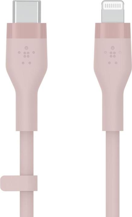 Actual product image Belkin USB-C USB Cable - Lightning 2m Pink (CAA009BT2MPK) (2 m)