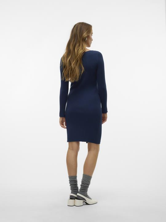Image du produit Vero Moda VMABA BUTTON LS BOATNECK DRESS GA EXC Robe en maille (XL)