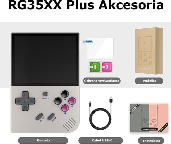 Actual product image Anbernic Konsola RG35XX Plus szary/grey