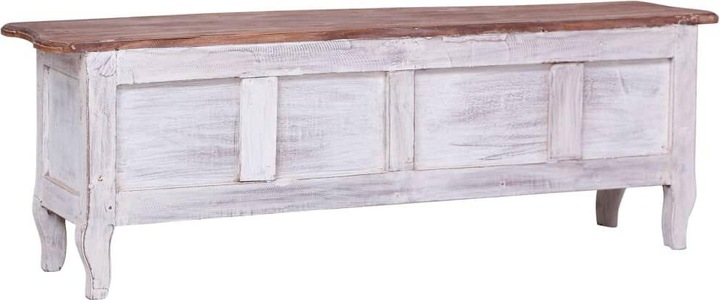Produktbild VidaXL TV Schrank Weiss Recyceltes Massivholz Lowboard Fernsehtisch Sideboard (120 x 30 x 40 cm)