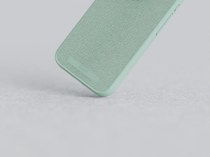 Produktbild Njord Hard-Cover Fabric MagSafe Case Turquoise (Apple iPhone 15 Pro Max)