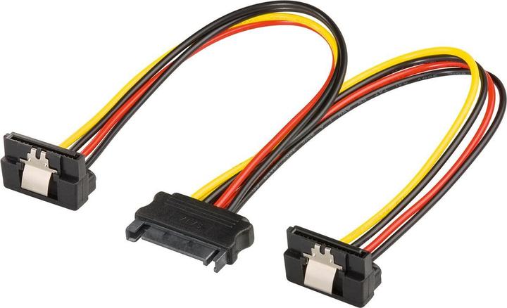 Goobay Interne PC Stroomkabel, 0,2 m (20 cm, SATA)
