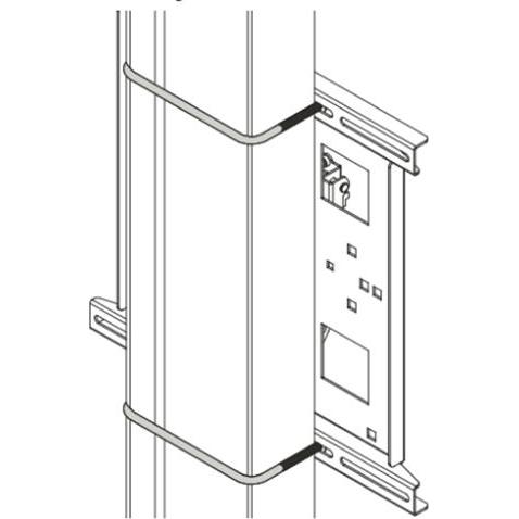 Chief FCAVCSU80 - Montagekomponente (2 square 8" x 6" U-bolts), TV Zubehör