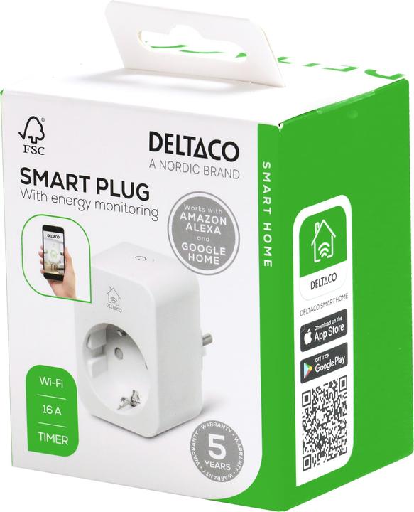 Produktbild Deltaco Smart Home Indoor Steckdose mit Verbrauchsmonitor