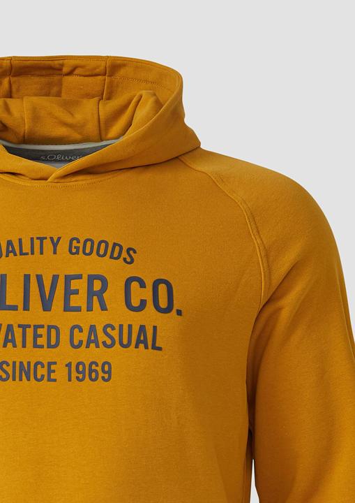 Produktbild s.Oliver Sweatshirt Kapuzenpullover mit Raglanärmeln und Frontprint (XXL)