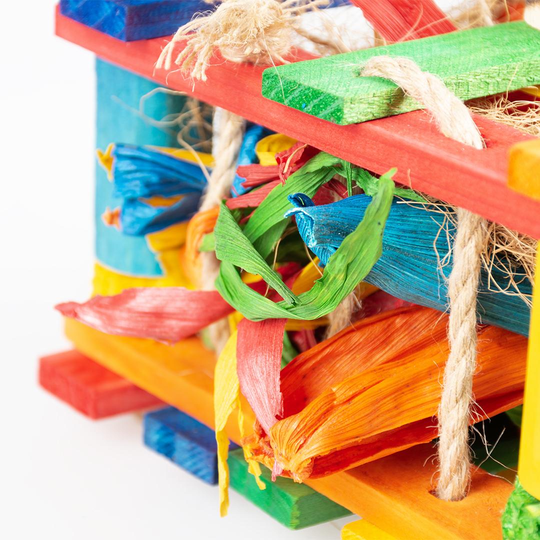 Jouet pour oiseaux en bois avec sisal Duvoplus Coco