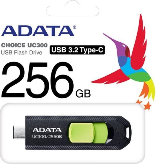 Produktbild Adata USB 256GB UC300 bkgn 3.2 USB Typ C Interface USB 3.2 Gen 1 (256 GB, USB-C)