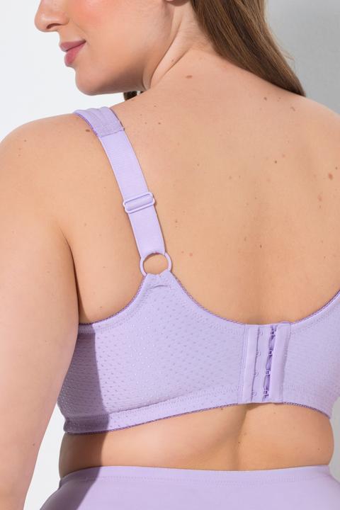 Actual product image Ulla Popken Jacquard Dot Wirefree Kelly Fit Support Bra (Single pack, 95 E)
