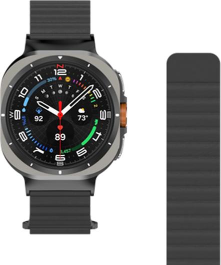 Image du produit Just in Case Leder-Armband MagFit Leather black (PU cuir)