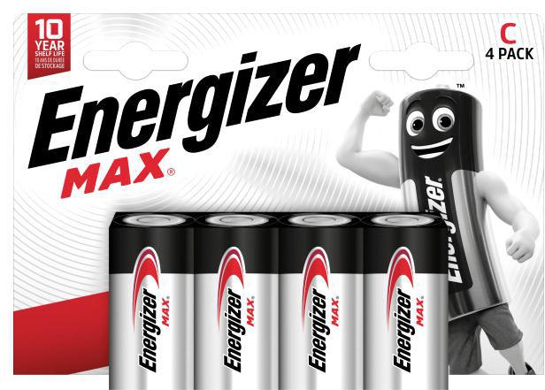 Produktbild Energizer MAX C 4er-Pack 1,5 V Alkaline / 4 Stück / LR14 (4 Stk., C)