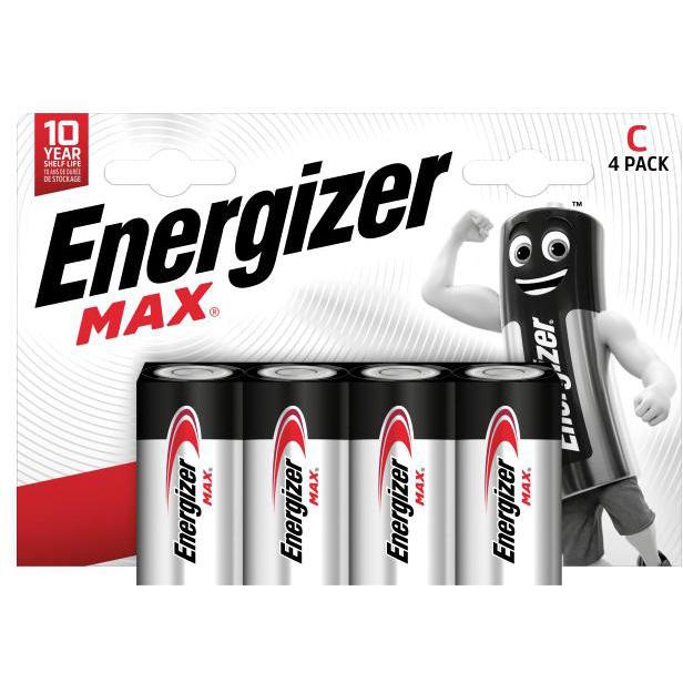 Energizer MAX C 4er-Pack 1,5 V Alkaline / 4 Stück / LR14 (4 pz.), Batterie + pile